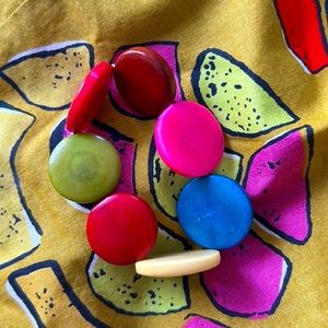Colorful Tagua Nut Bracelet Fair Trade NWT